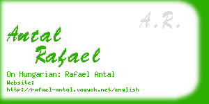 antal rafael business card